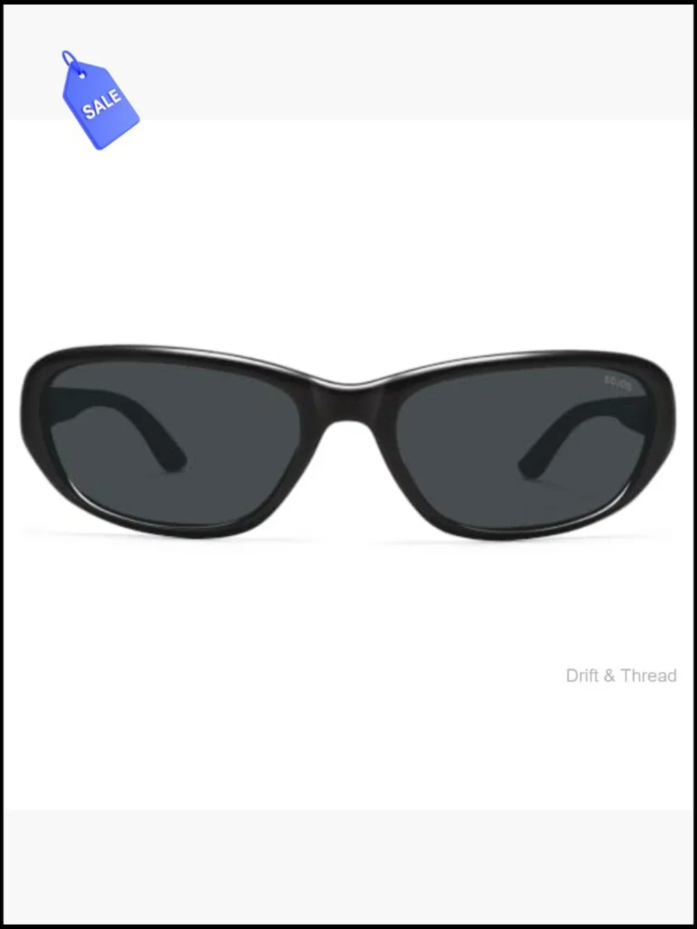 Trendy Oval Wrap Around Y2K Polarized Sunglasses UV400